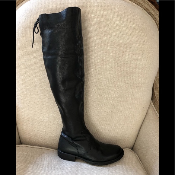 Fiorentini Baker Boots Over Knee Black Zipper - Picture 4 of 9